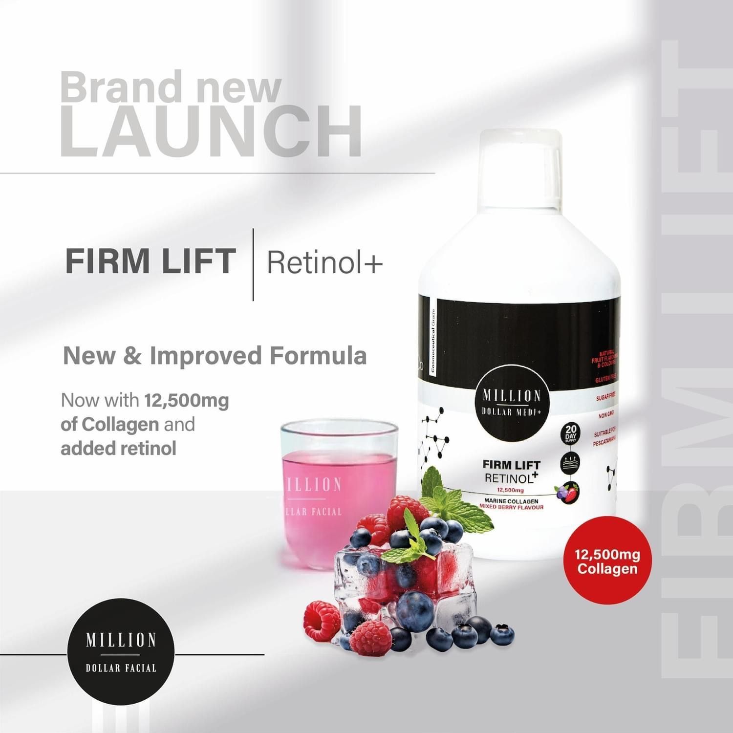 Million Dollar MEDI+ Firm Lift Retinol+ Skin Cocktail - 500ml