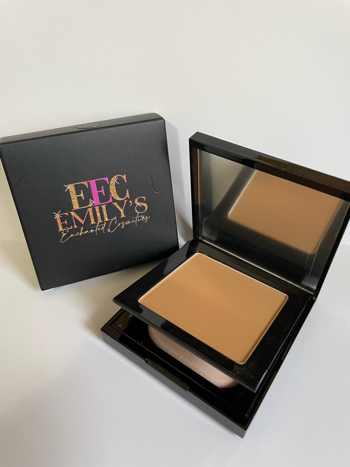Matte Finish Compact Powder Coffee Walnut