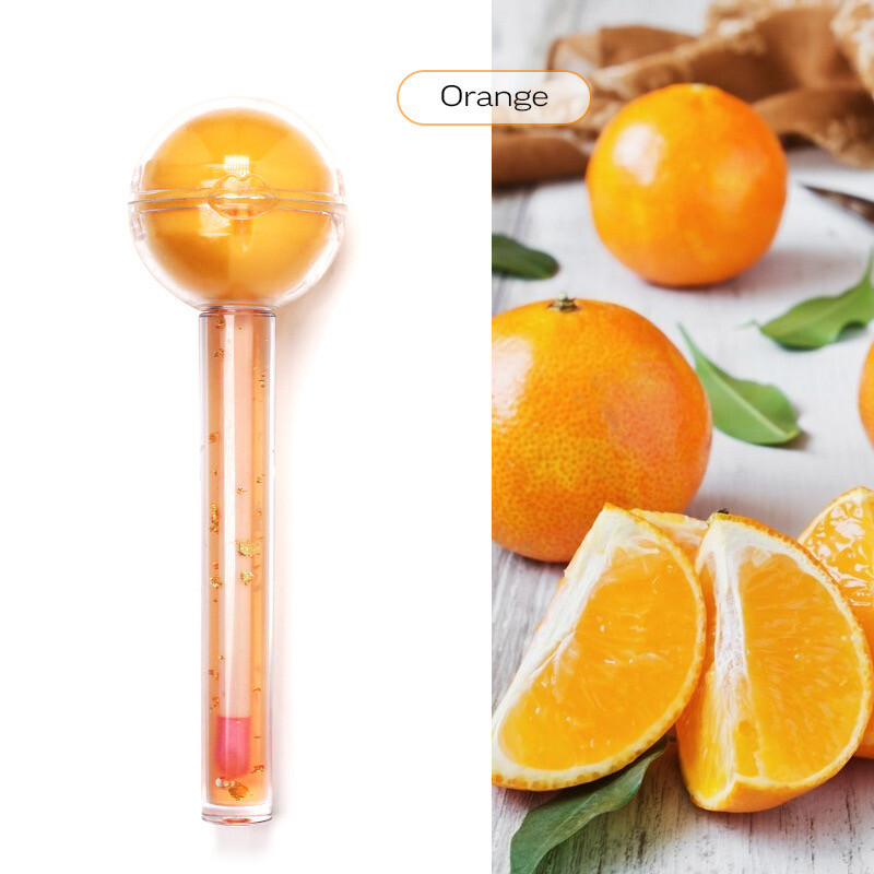 LipBalm &amp; LipGloss Dúo Orange Blueberry Lollipops