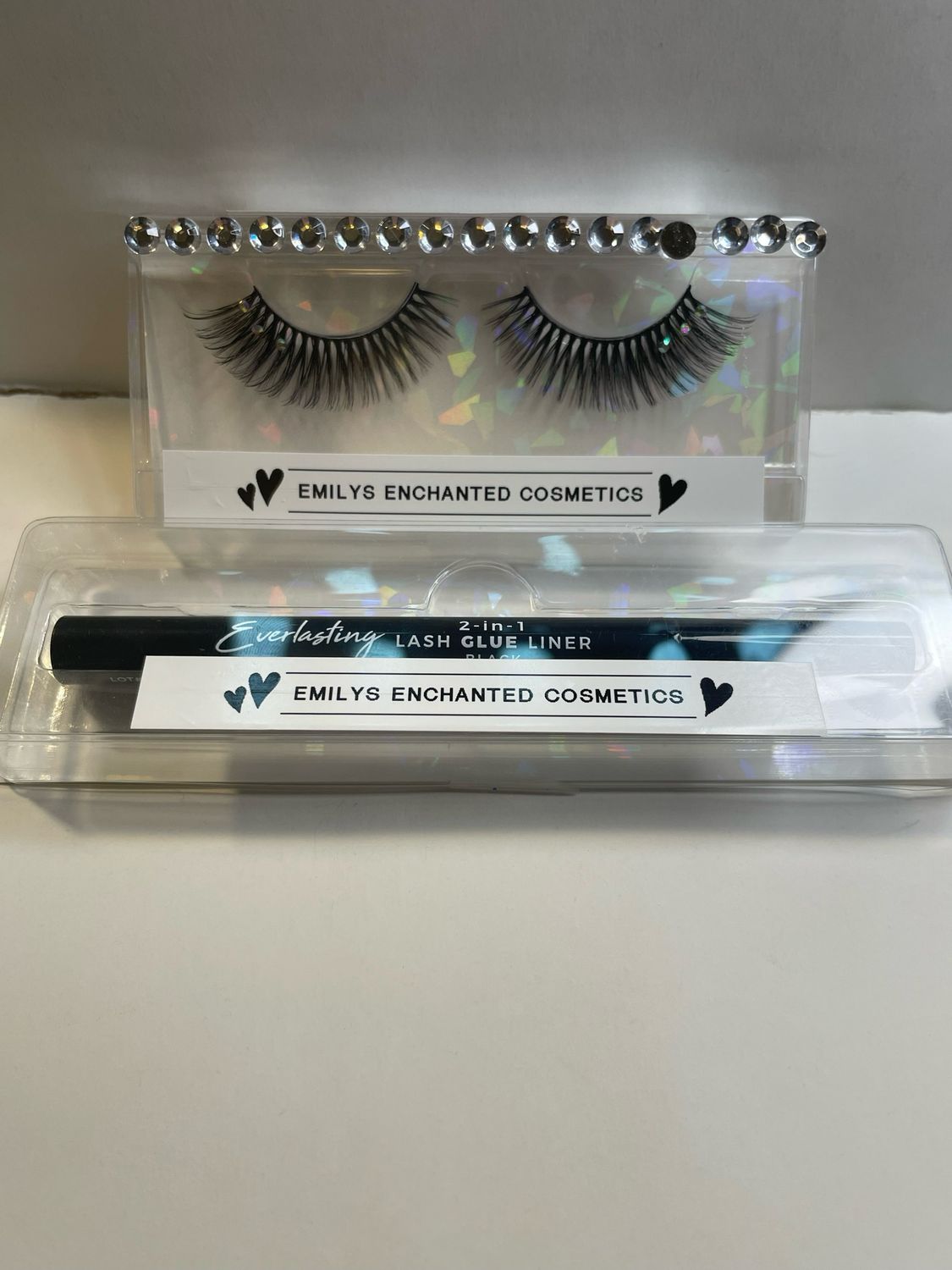 Wispy Rhinestones Eyelashes Set