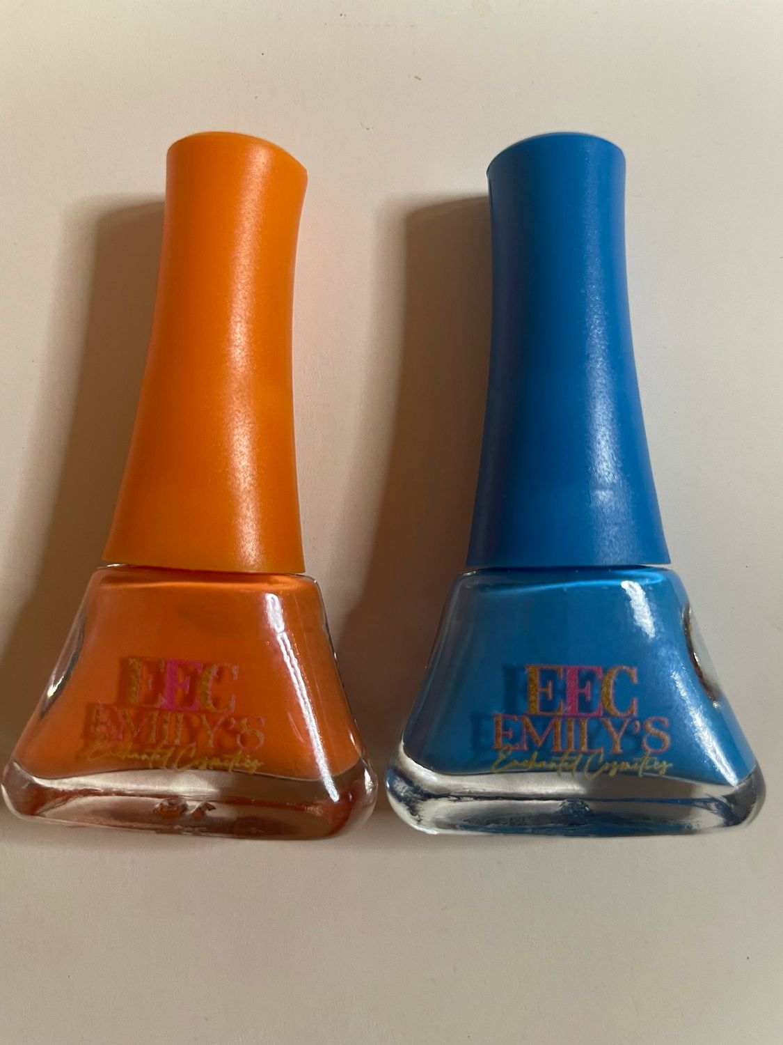  Orange Sherbet &amp; Blue Ocean Preteen Nail Polish Set 💅 