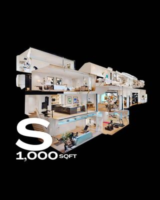 Tour Virtual 1,000 sqft