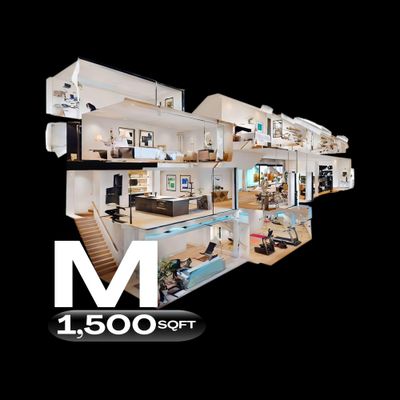 Tour Virtual 1,500 sqft