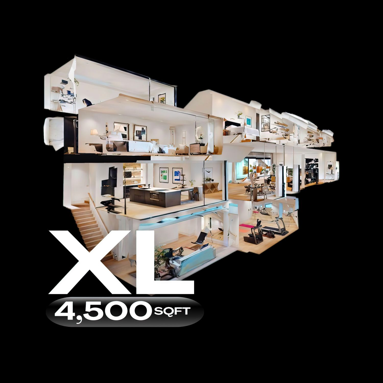 Tour Virtual 4,500 sqft