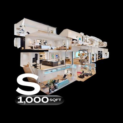 Tour Virtual 1,000 sqft