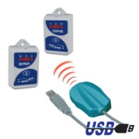 2 economical Temperature Data Loggers and IR Link interface