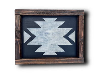 Pendleton Inspired Western Boho Rustic Wood Sign