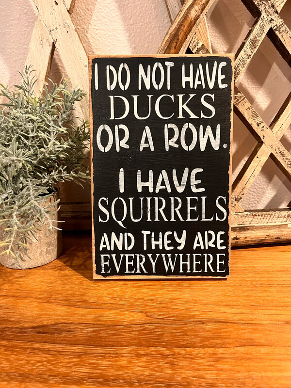 I Do Not Have Ducks Or A Row