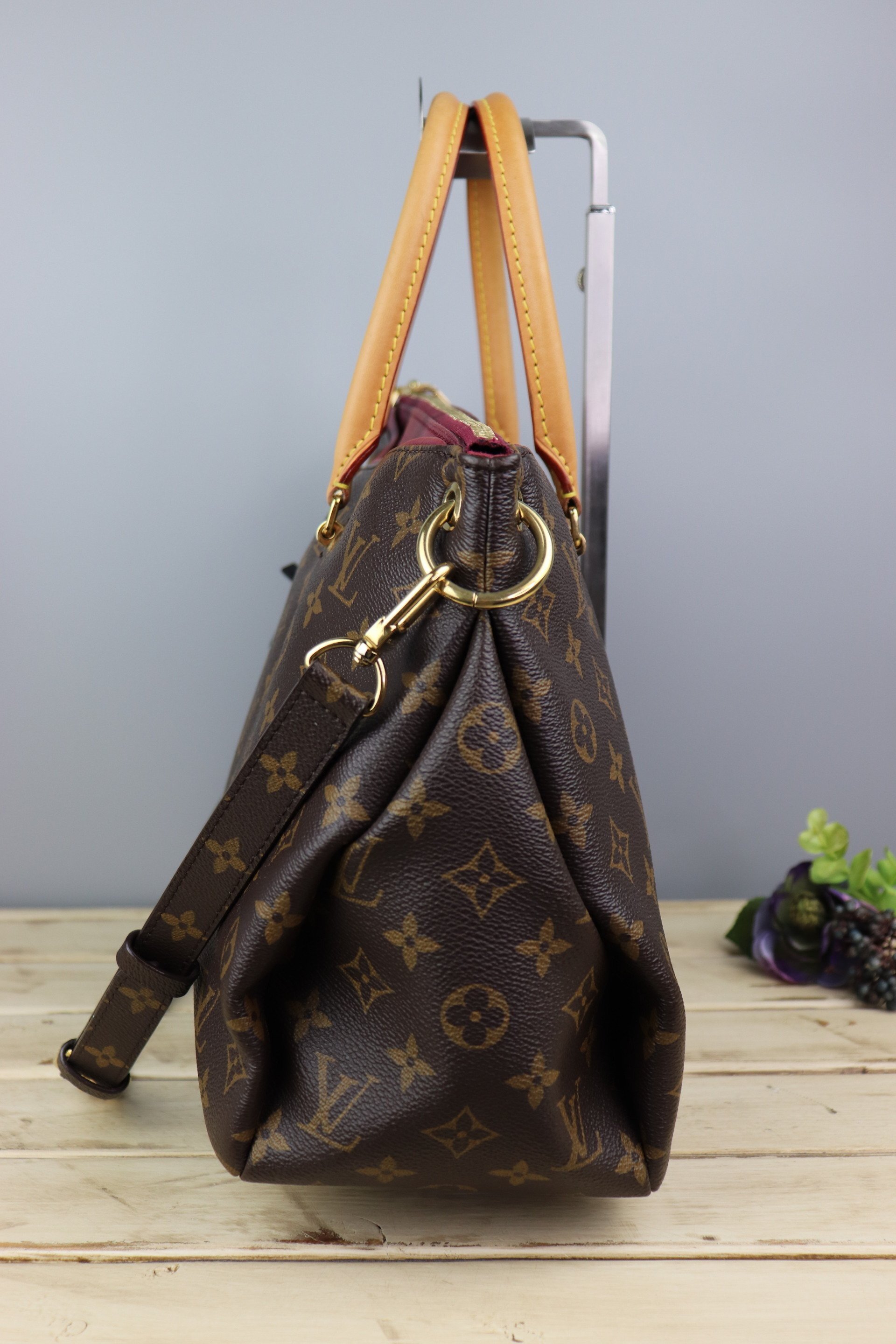 Louis Vuitton Monogram Pallas MM (Aurore) Handbag