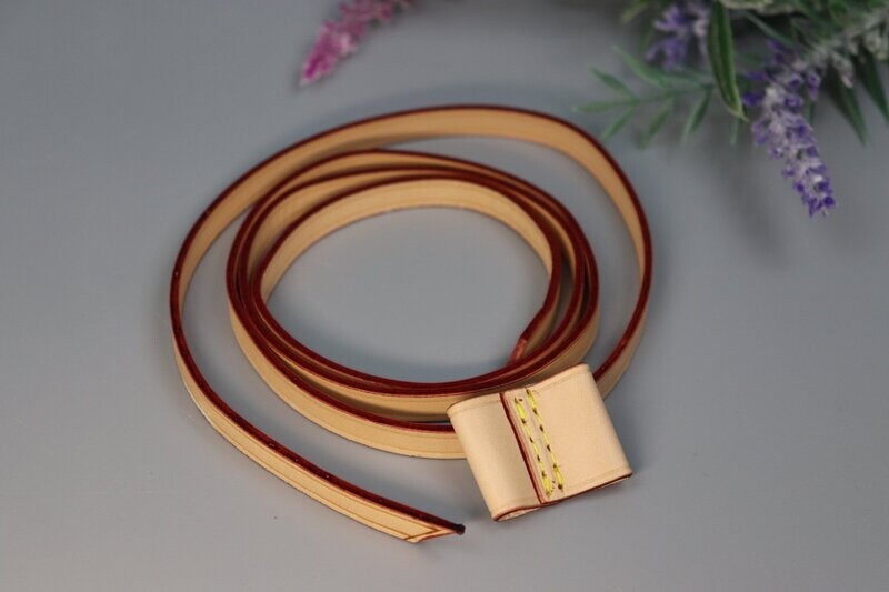 Vachetta Leather Drawstring with Slide
