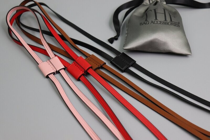 Color Leather Drawstring with Slide