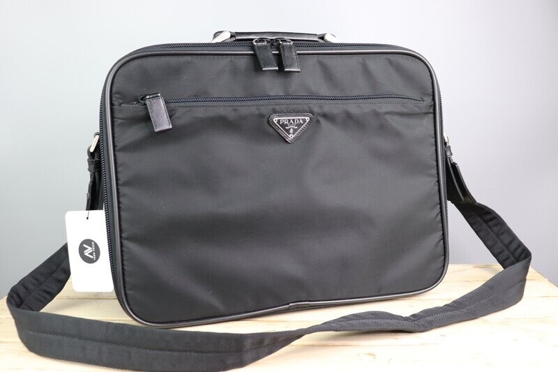 PRADA Nylon / Leather Business Bag