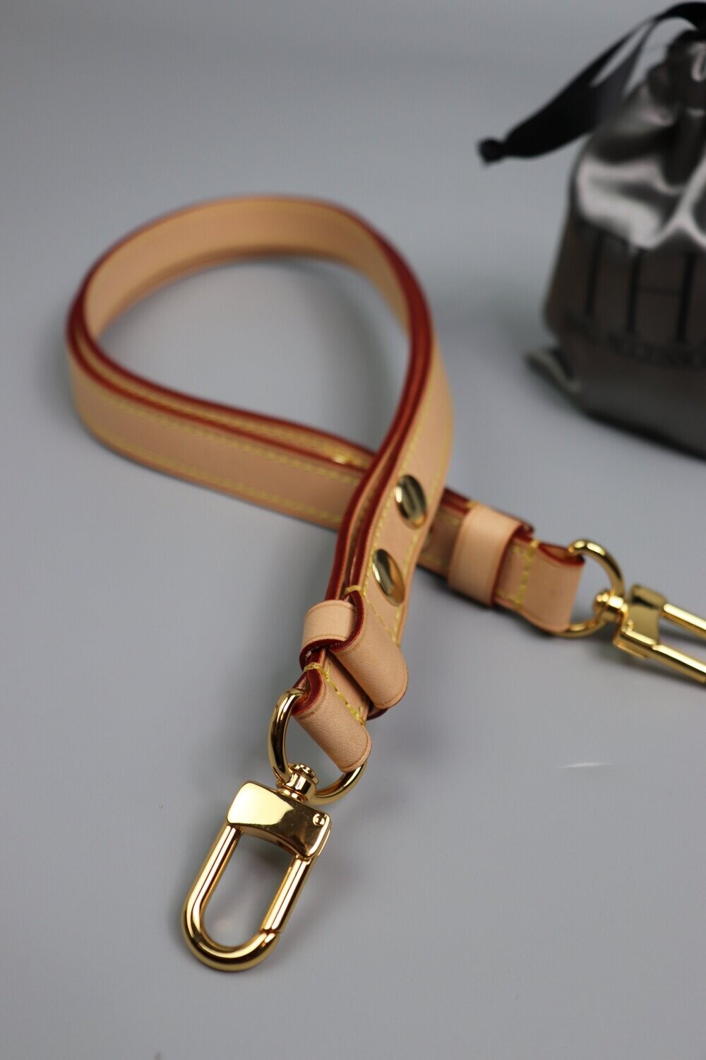 Louis Vuitton Vachetta width 15mm Shoulder Strap, Gold Hardware