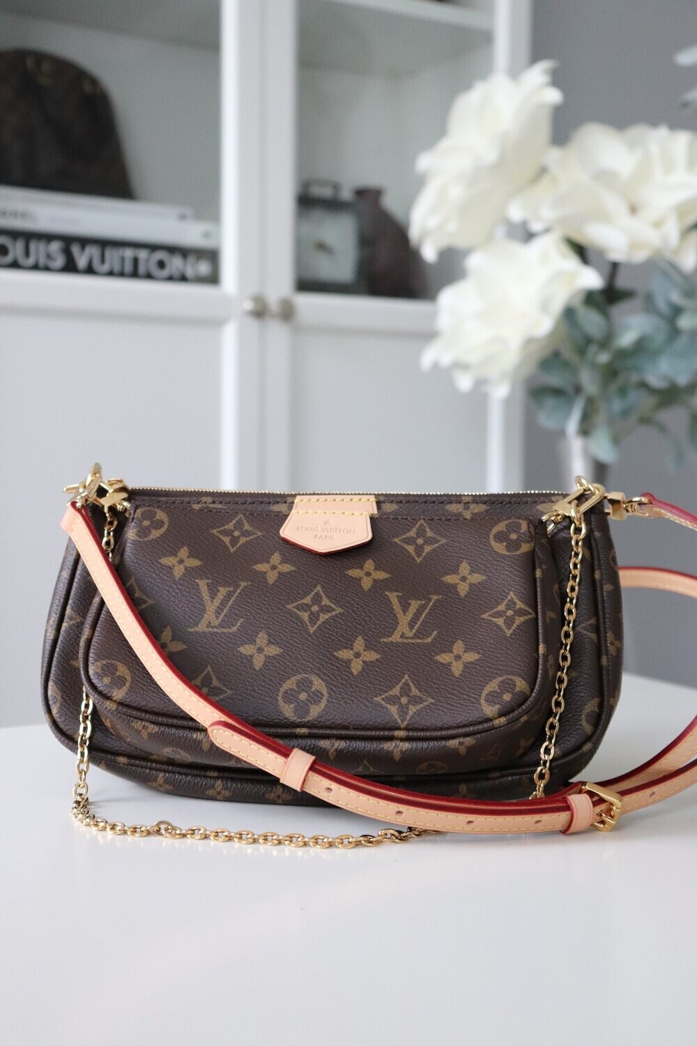 Vachetta Leather Adjustable Crossbody Strap for Louis Vuitton