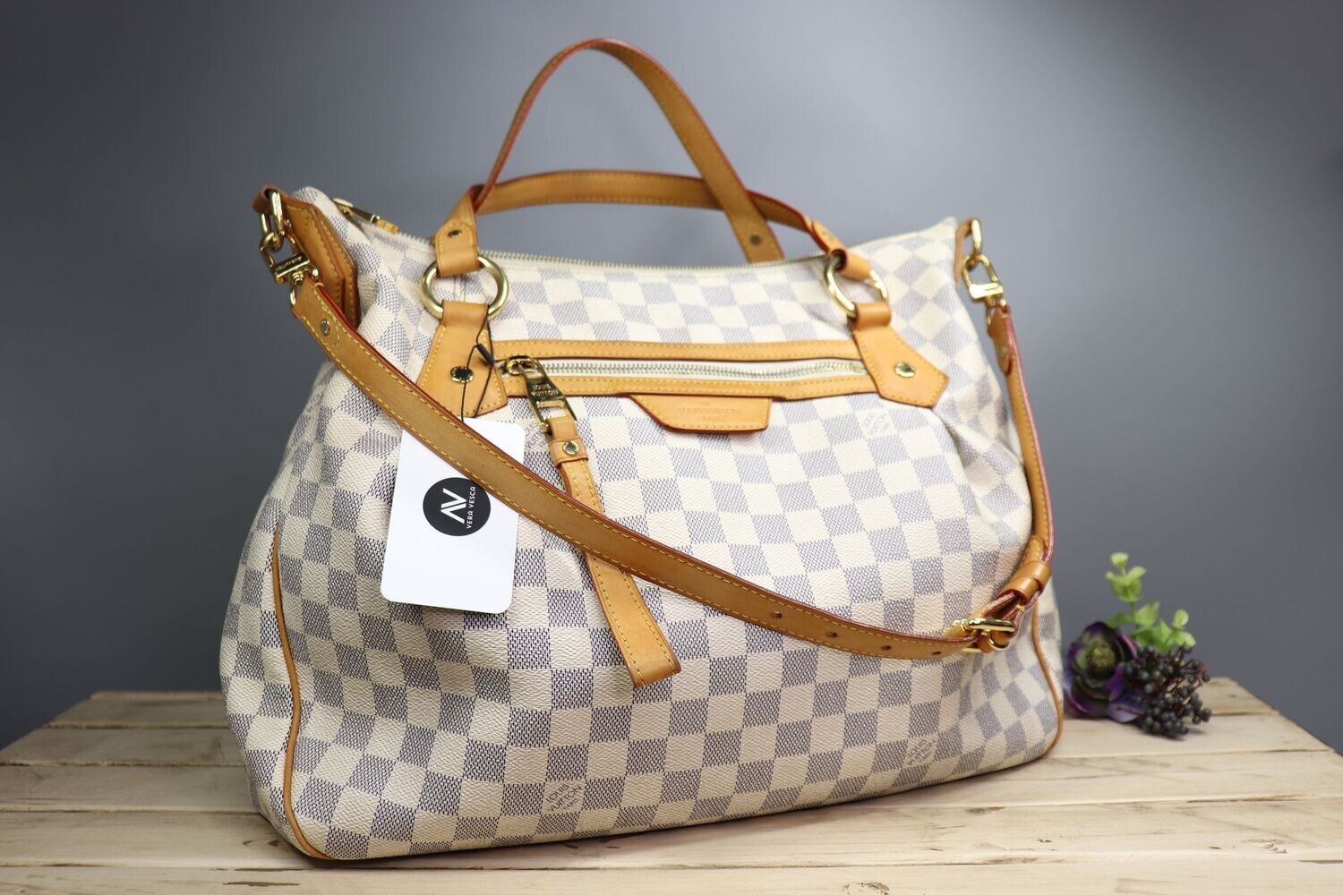 Louis Vuitton Damier Azur Evora Bag