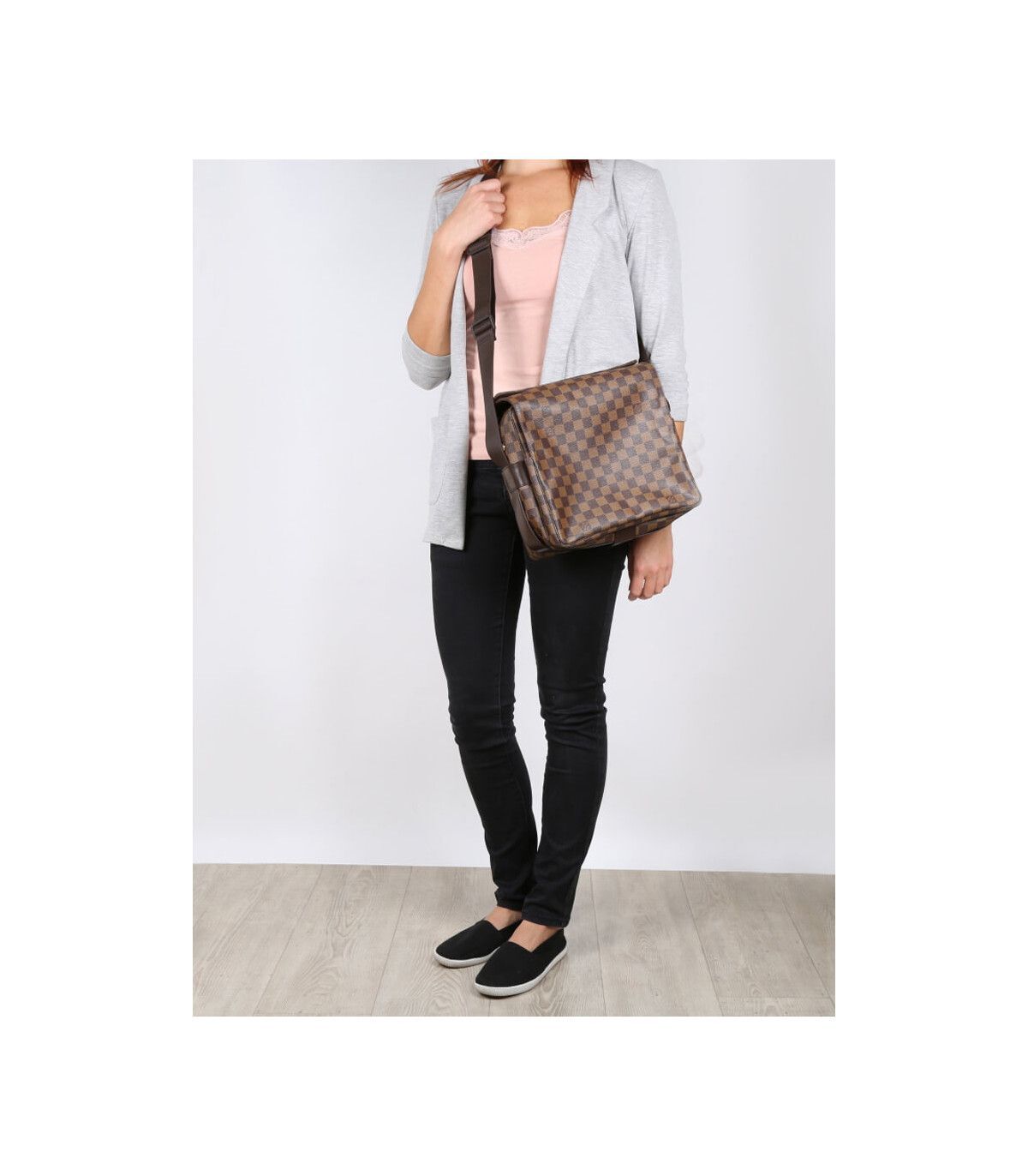 LOUIS VUITTON Naviglio Damier Ebene Canvas