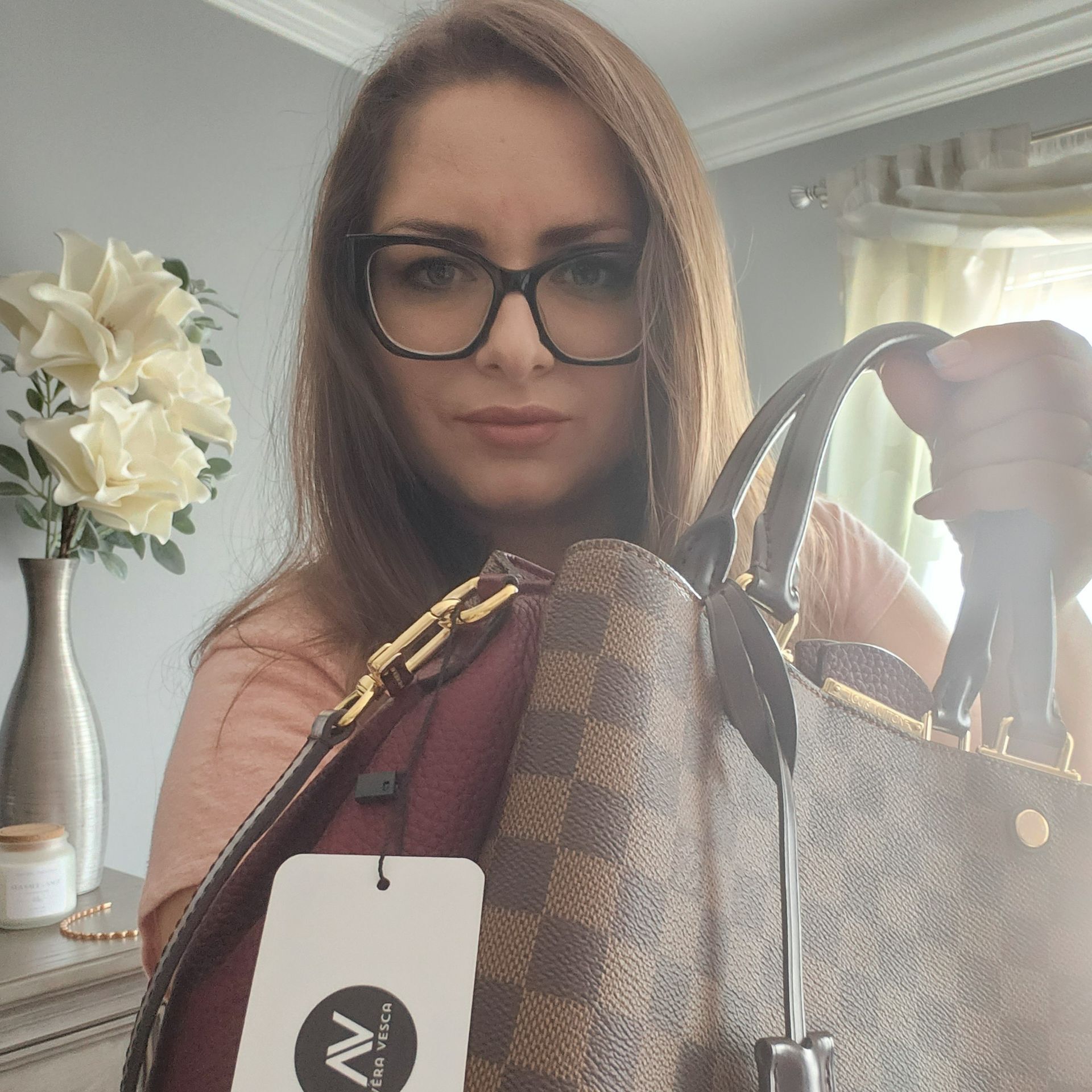 LOUIS VUITTON Damier Ebene Brittany Bordeaux