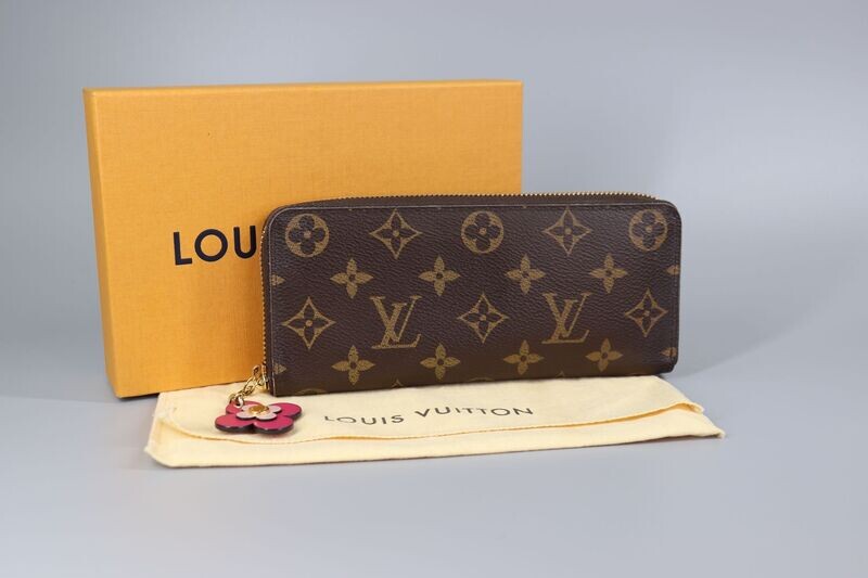Louis Vuitton Clemence Wallet Blooming Flowers Monogram Canvas