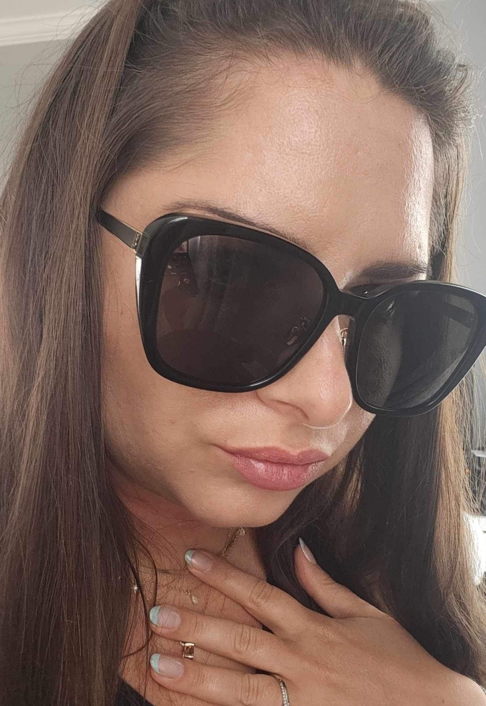 *NEW* Saint Laurent YSL Women's Sl78 58Mm Sunglasses