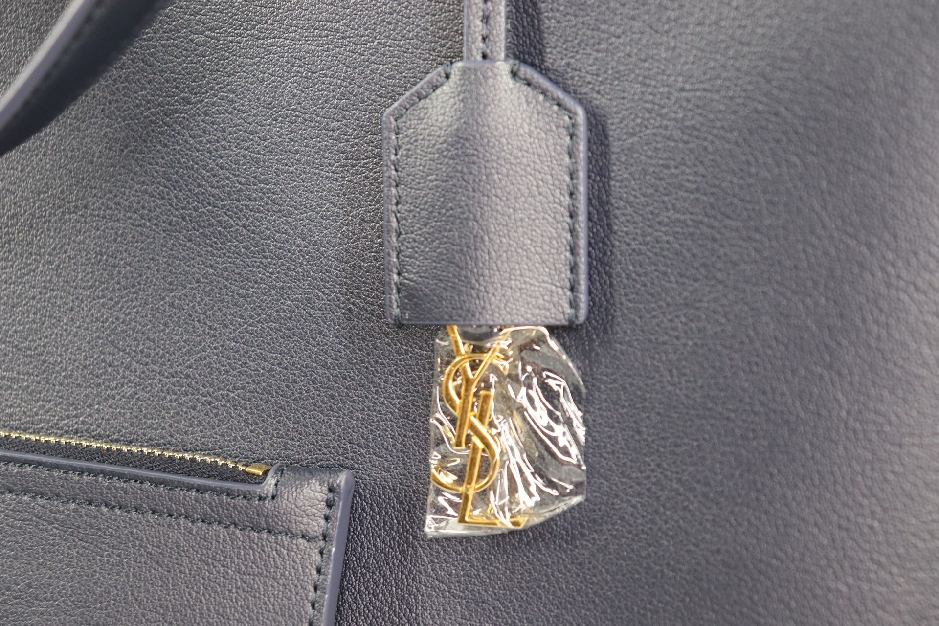 *NEW*SAINT LAURENT YSL Calfskin Large Shopping Tote