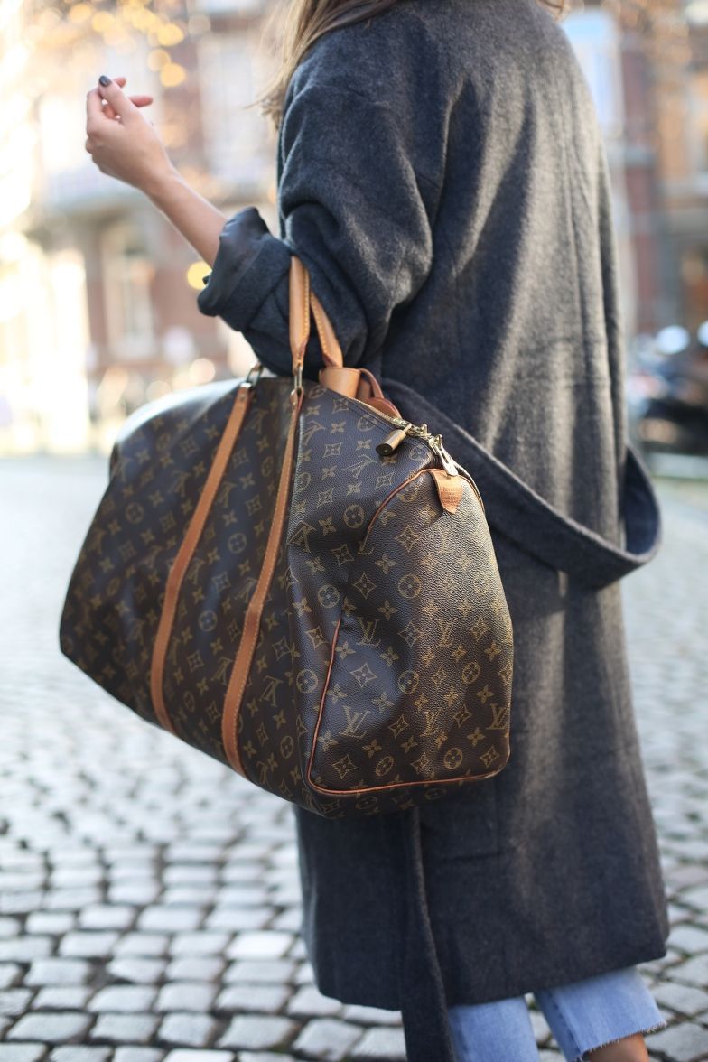 LOUIS VUITTON Monogram Keepall Bandouliere 55