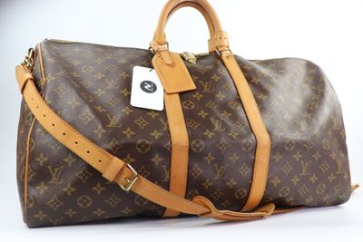 LOUIS VUITTON Monogram Keepall Bandouliere 55