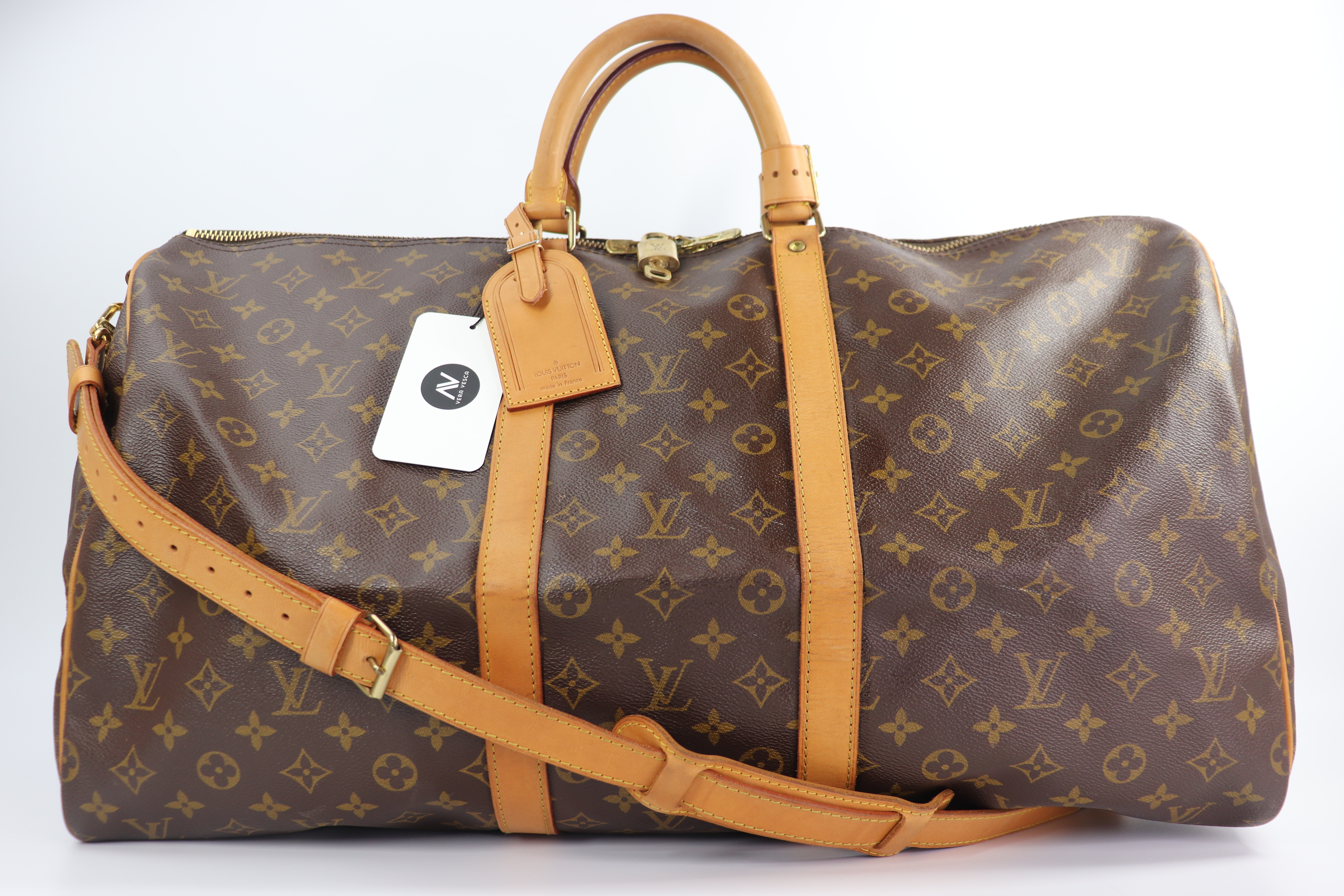 LOUIS VUITTON Monogram Keepall Bandouliere 55