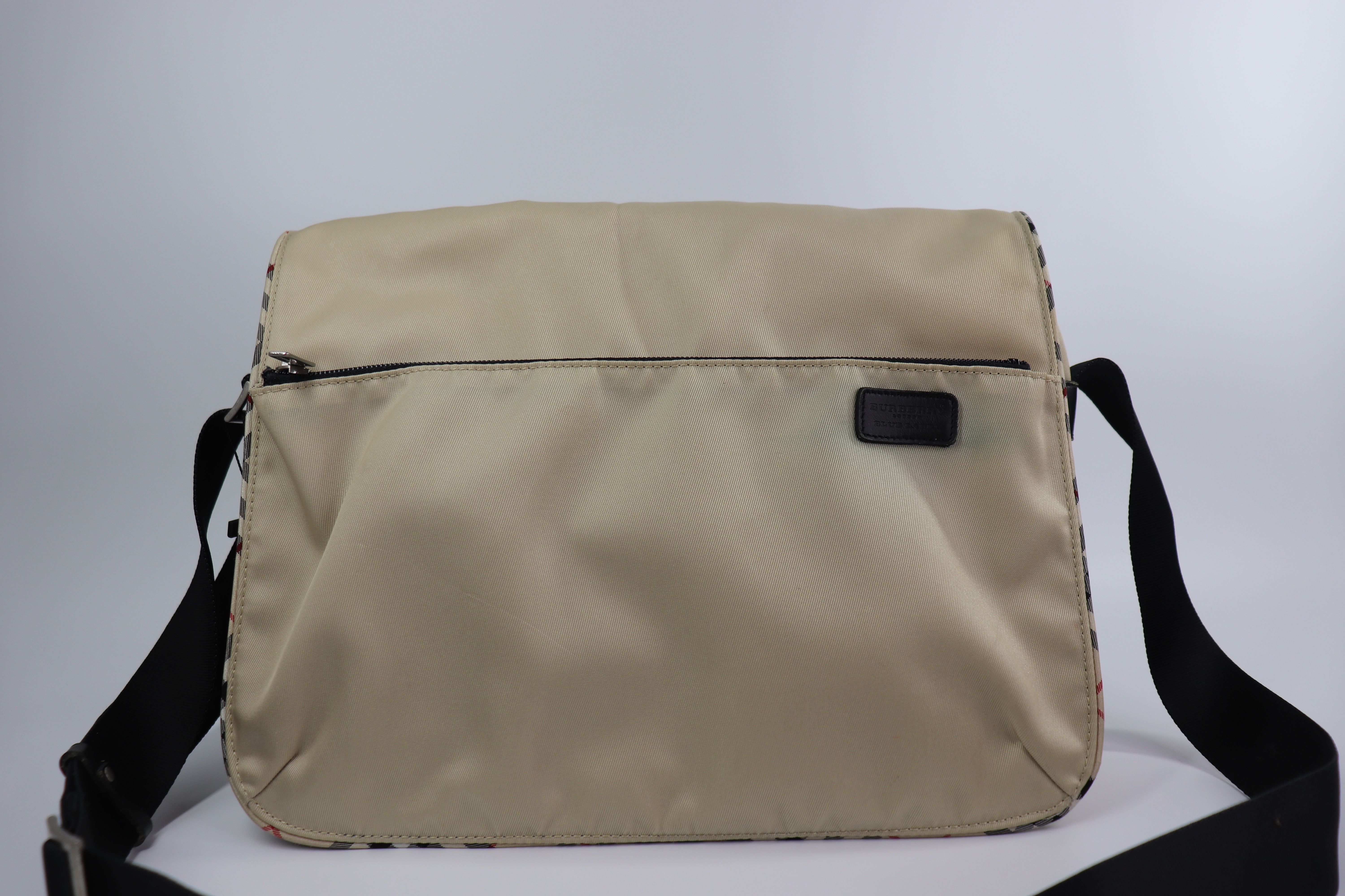 BURBERRY Blue Label Shoulder Bag Nylon Beige