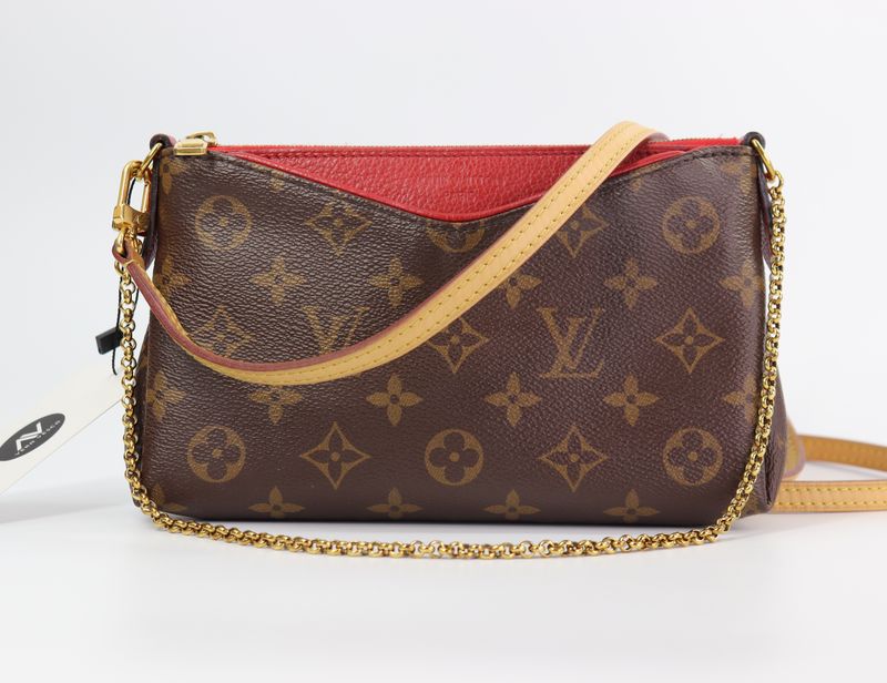Louis Vuitton  Monogram Pallas Clutch Cherry