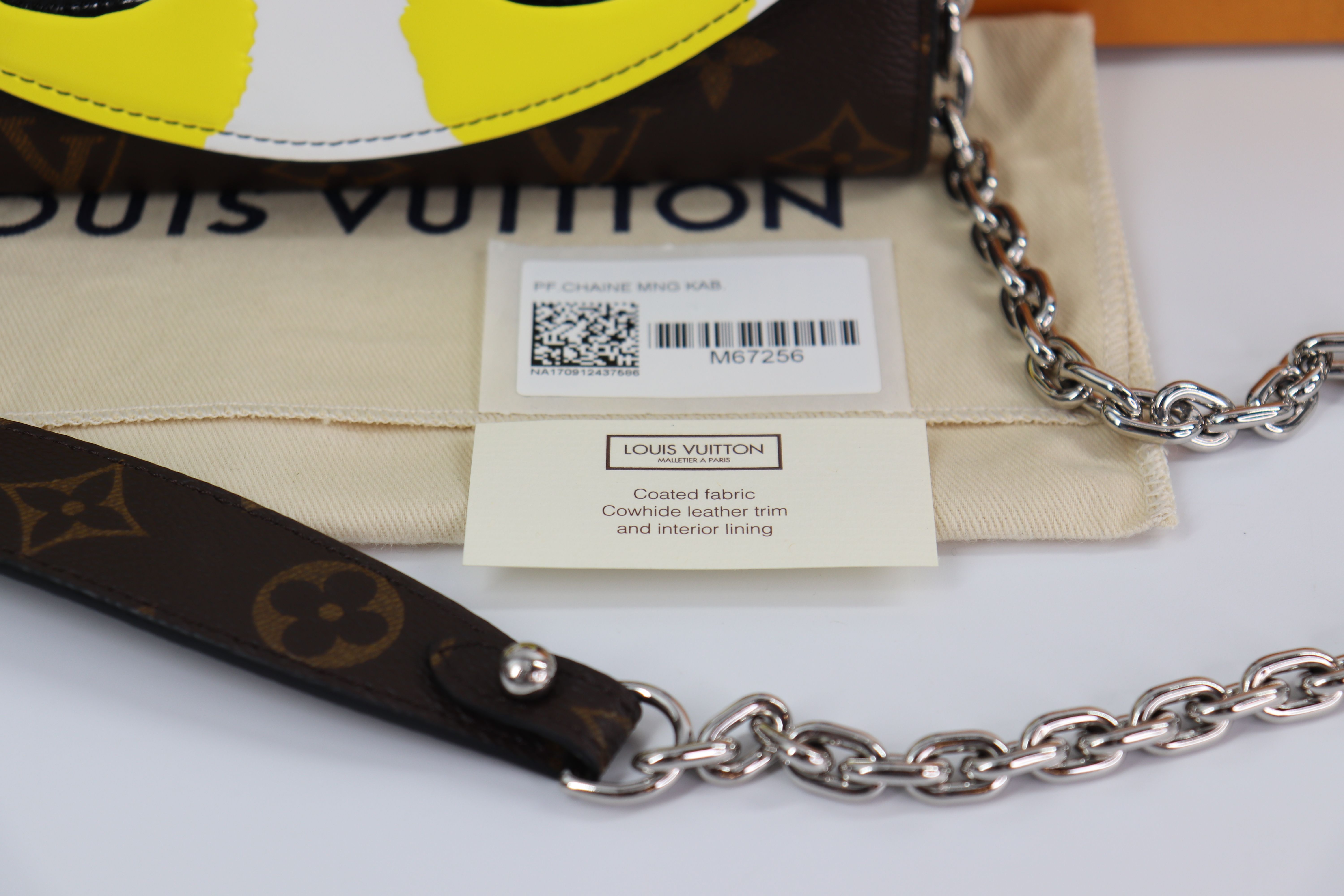 Louis Vuitton  Monogram Kabuki Chain Wallet Black