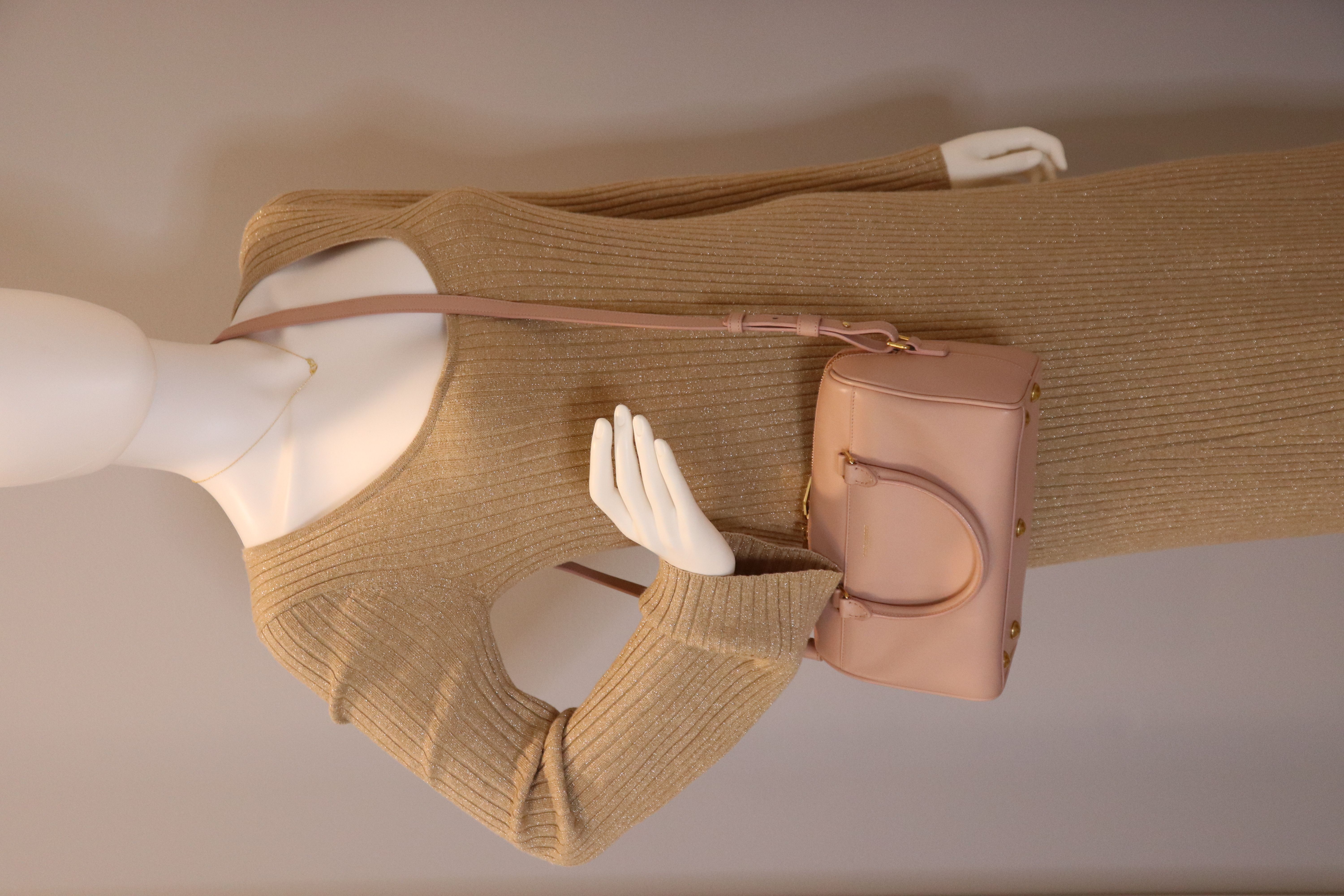 SAINT LAURENT Calfskin Classic Baby Duffle Powder Pink
