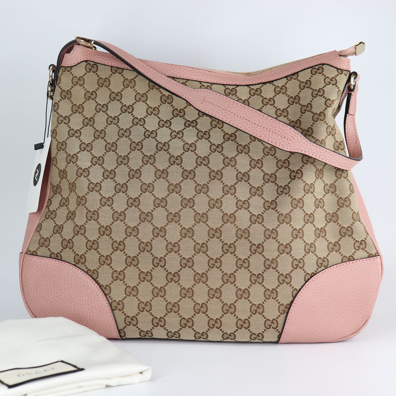 Gucci GG Monogram Large Margaux Hobo Beige Soft Pink
