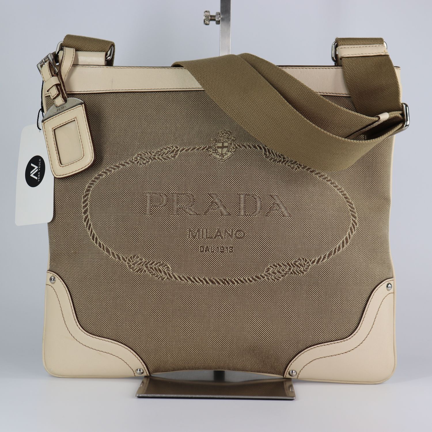 PRADA Shoulder Bag Beige / Ivory