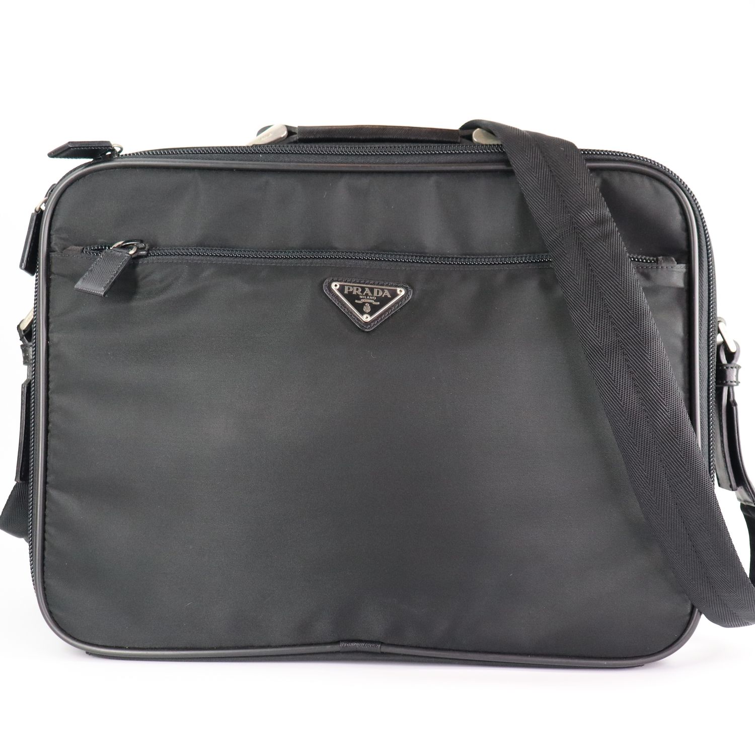 PRADA Nylon / Leather Business Bag