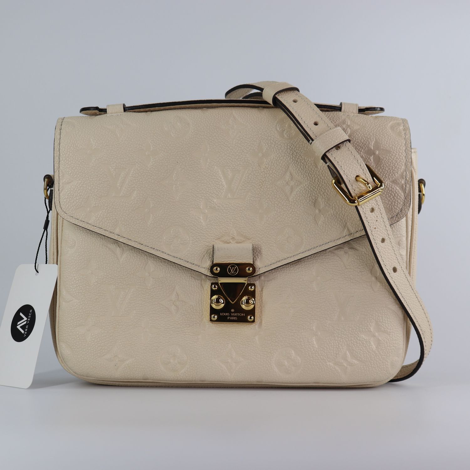 Louis Vuitton Empreinte Pochette Metis Creme Louis Vuitton Empreinte Pochette Metis Creme