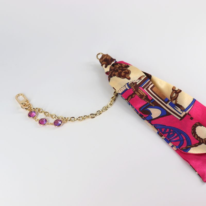 Bag Necklace "Pink Cashmere "