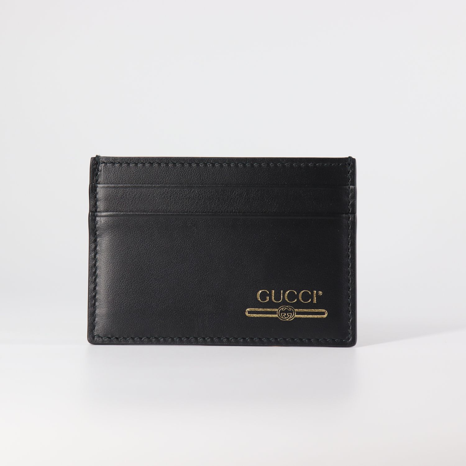 *NEW* Gucci Black Leather Card Holder