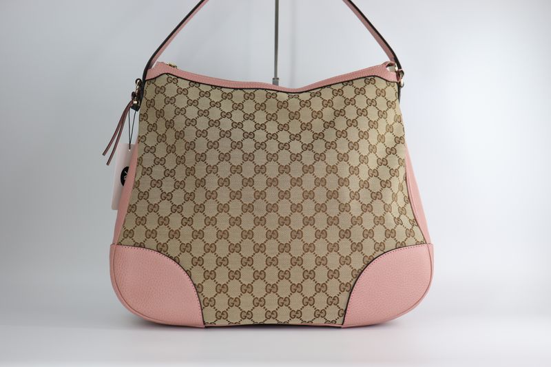*NEW* Gucci GG Monogram Large Margaux Hobo Beige Soft Pink