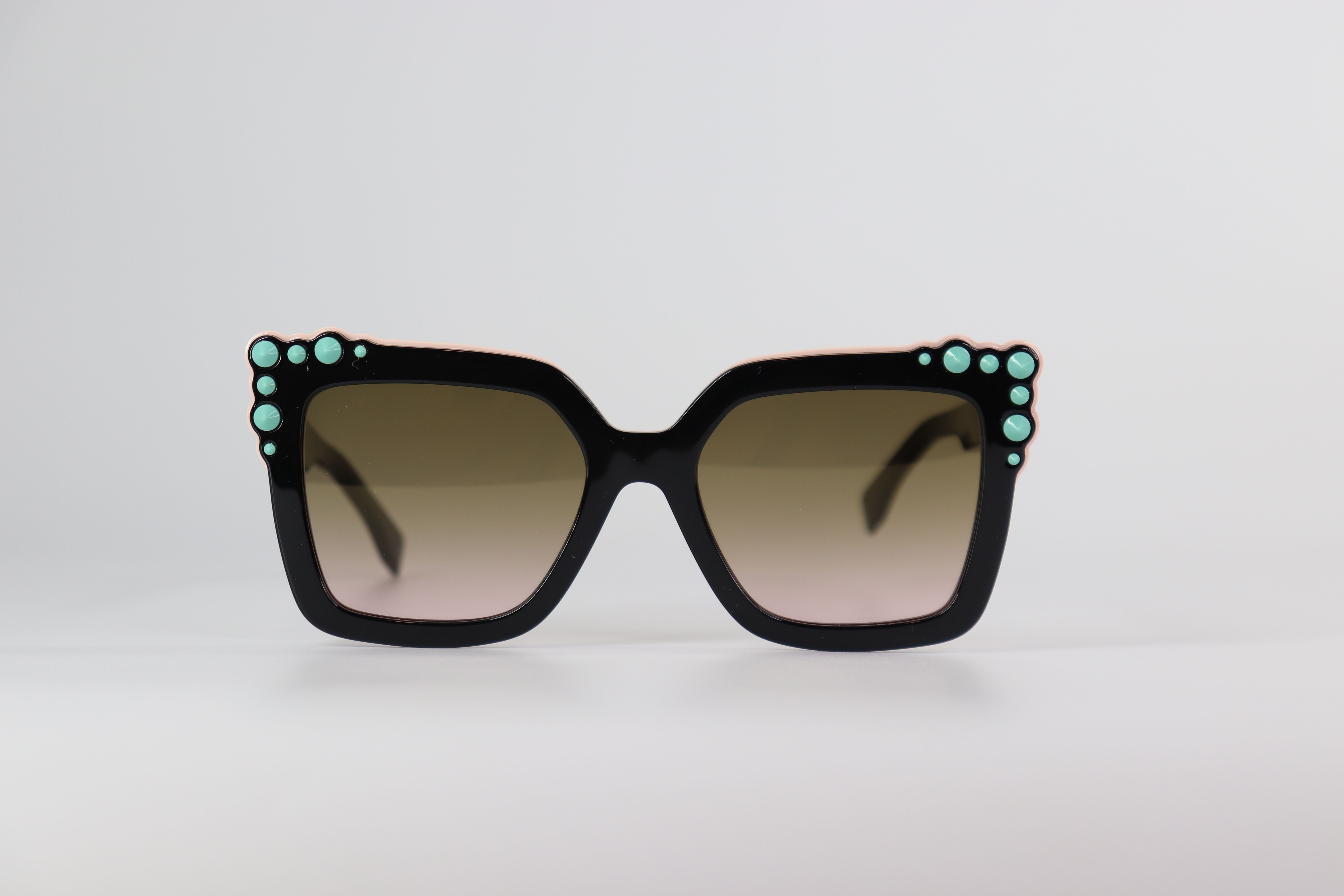 *NEW* FENDI Sunglasses with Turquoise Studs 52mm