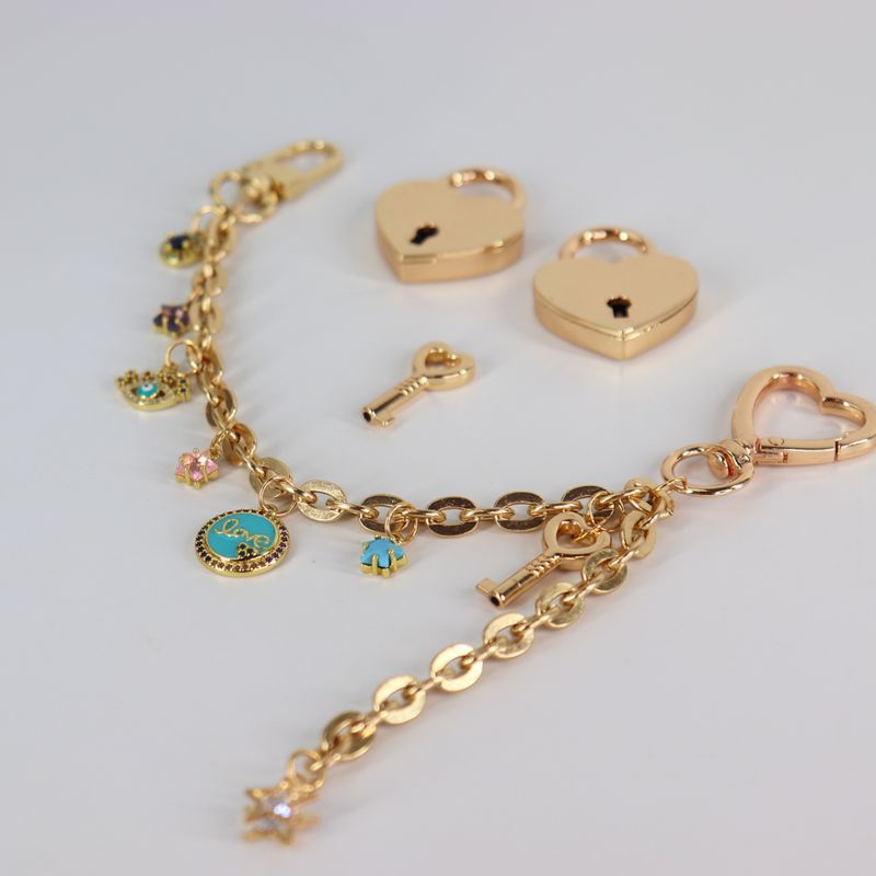 Bag Necklace "Neverfull charming teal"