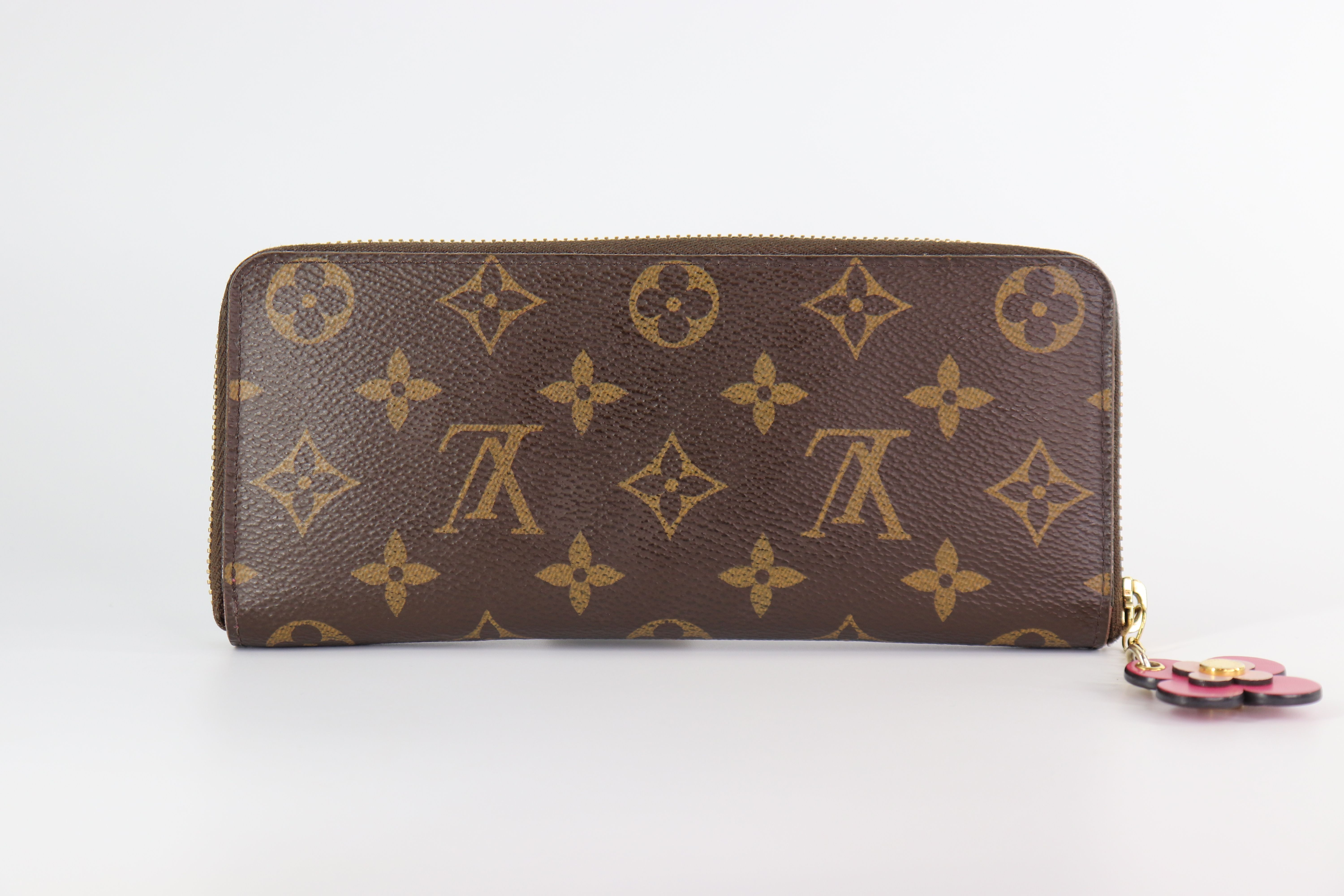 Louis Vuitton Clemence Wallet Blooming Flowers Monogram Canvas