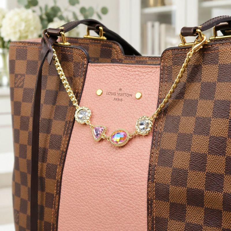 ​Crystal Bag Charm – Gold-Tone Hardware