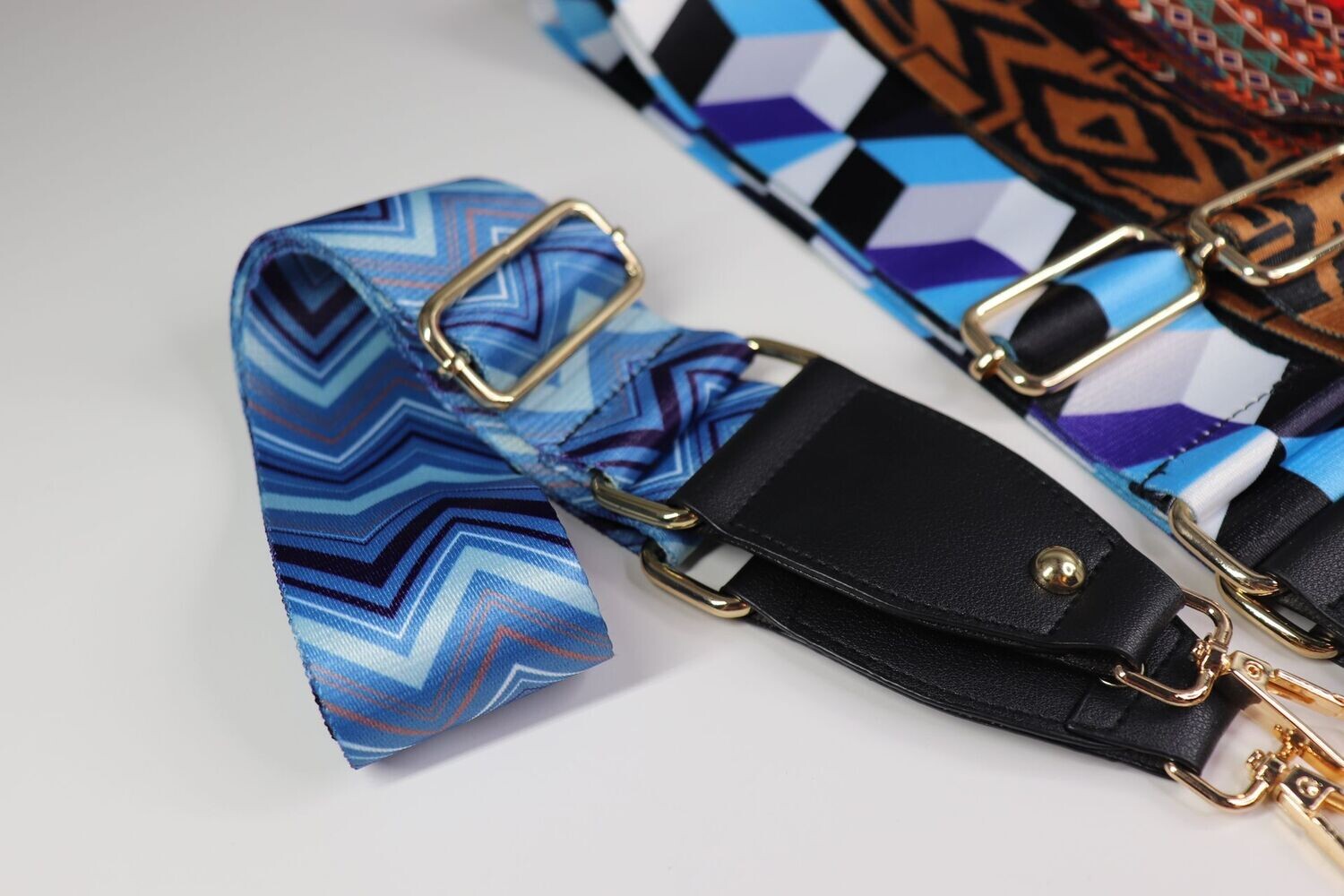 Adjustable Patterned Crossbody Bag Strap Adjustable Patterned Crossbody Bag Strap, Color: 1
