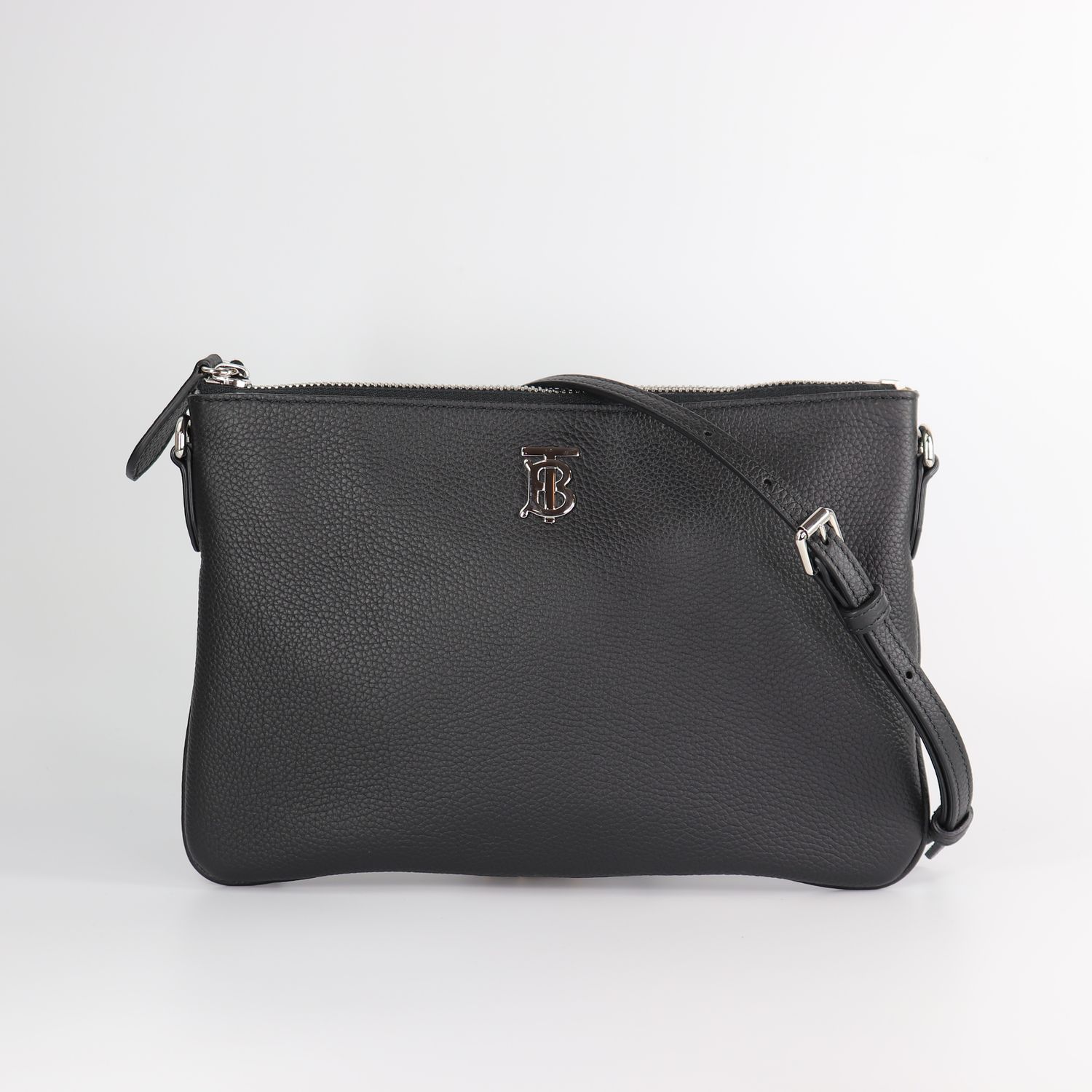 *New* Burberry  TB Peyton Crossbody Clutch Black