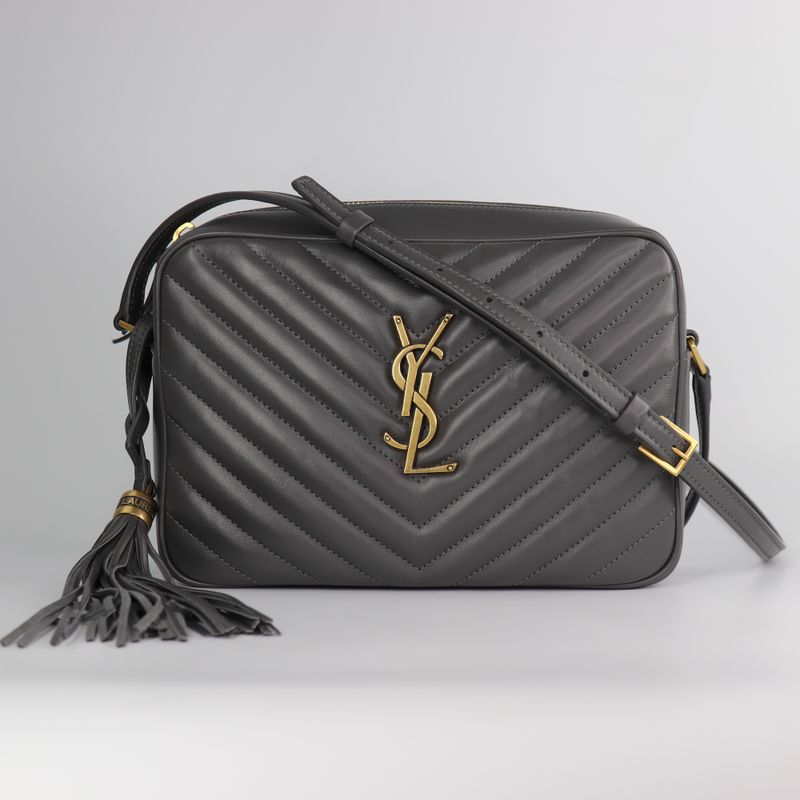 Saint Laurent Calfskin Matelasse Monogram Lou Camera Bag