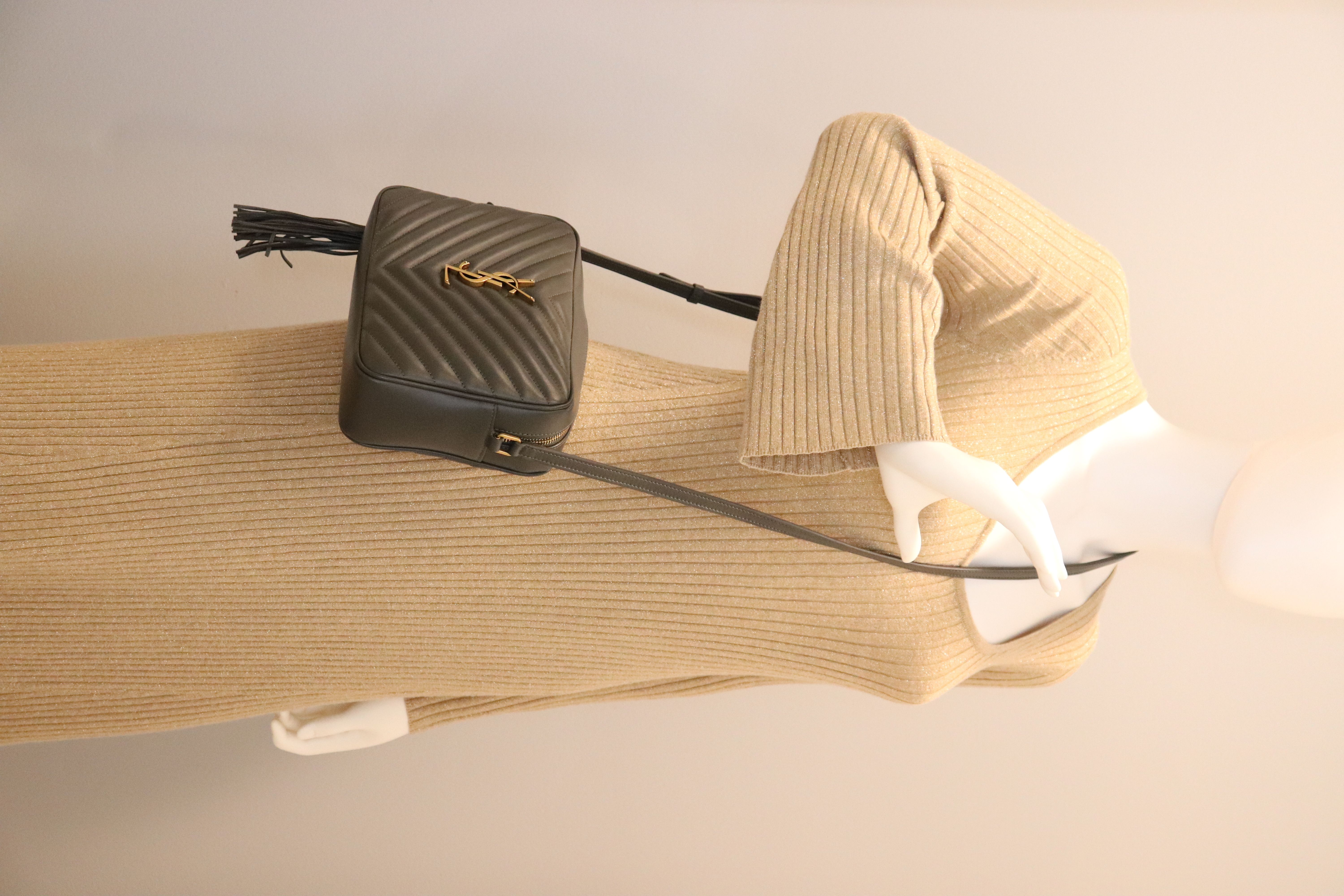 Saint Laurent Calfskin Matelasse Monogram Lou Camera Bag