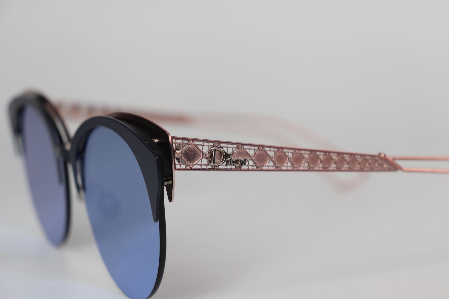 Christian Dior Sunglasses Diorama Club FBXA1 Rose Gold Navy w Mirror Blue Lenses CHRISTIAN DIOR DIORAMA MINI WOMEN SUNGLASSED | Mercari main image 4