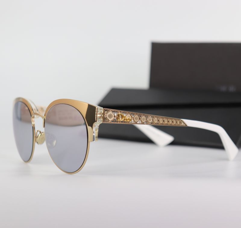 *NEW* Christian Dior Diorama Sunglasses Gold
