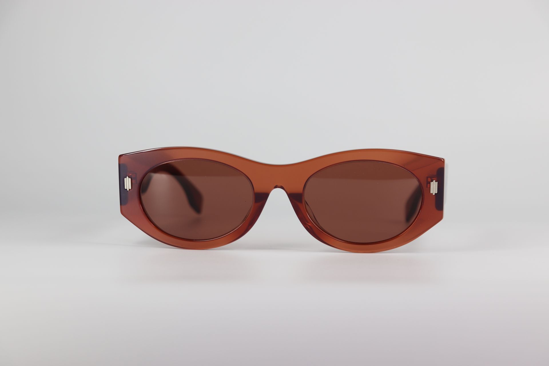 *NEW* FENDI Bordeaux Oval Ladies Sunglasses 53mm