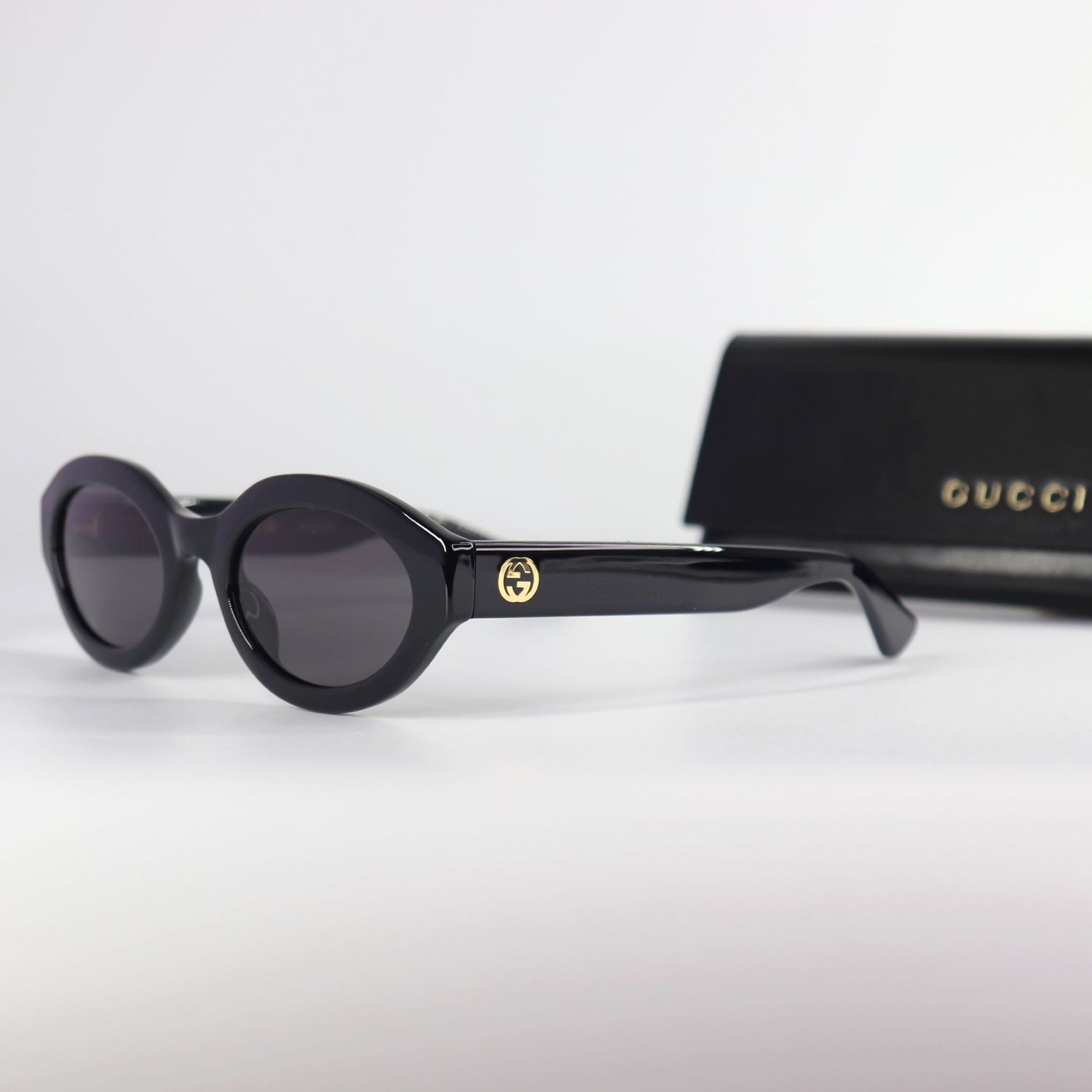 *NEW* Gucci Grey Oval Ladies Sunglasses 53mm *NEW* Gucci Grey Oval Ladies Sunglasses 53mm
